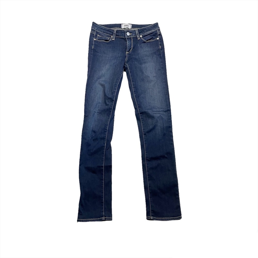 Paige Jeans Skyline Skinny Maggie Dark Wash Designer Casual Denim Jeans Size 26